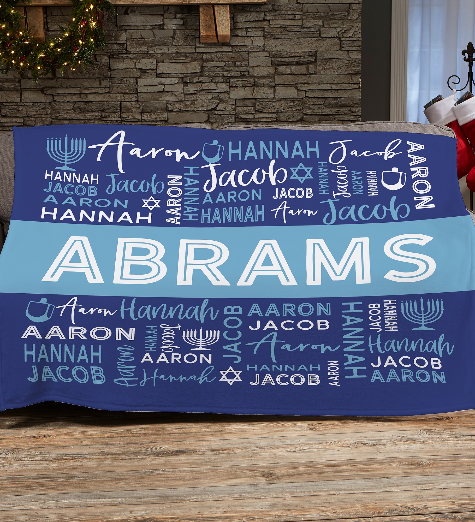 Hanukkah Personalized Blanket